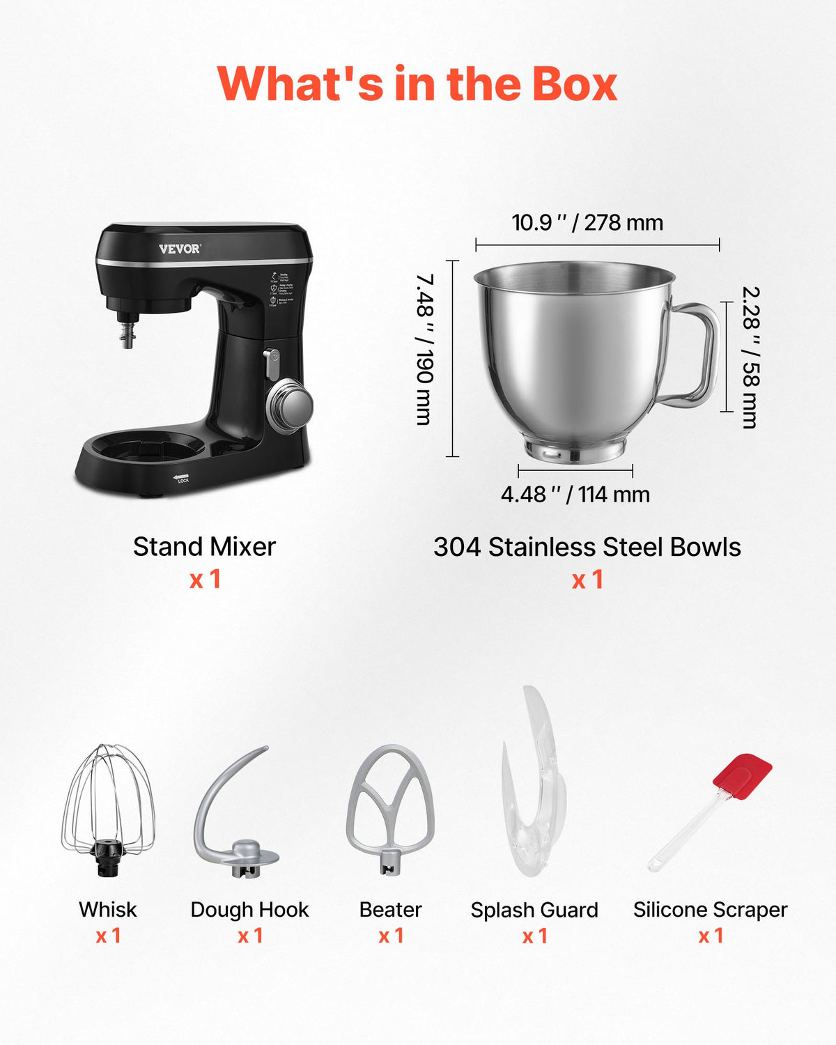 VEVOR Stand Mixer - Select Your Configuration - XRLTMSJBJHS5VNFVQV1 - view 3