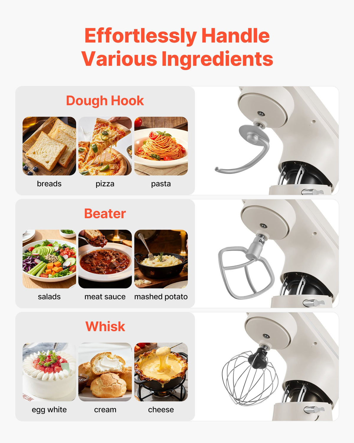 VEVOR Stand Mixer - Select Your Configuration - XRLTMSJBJMBSLASABV1 - view 2