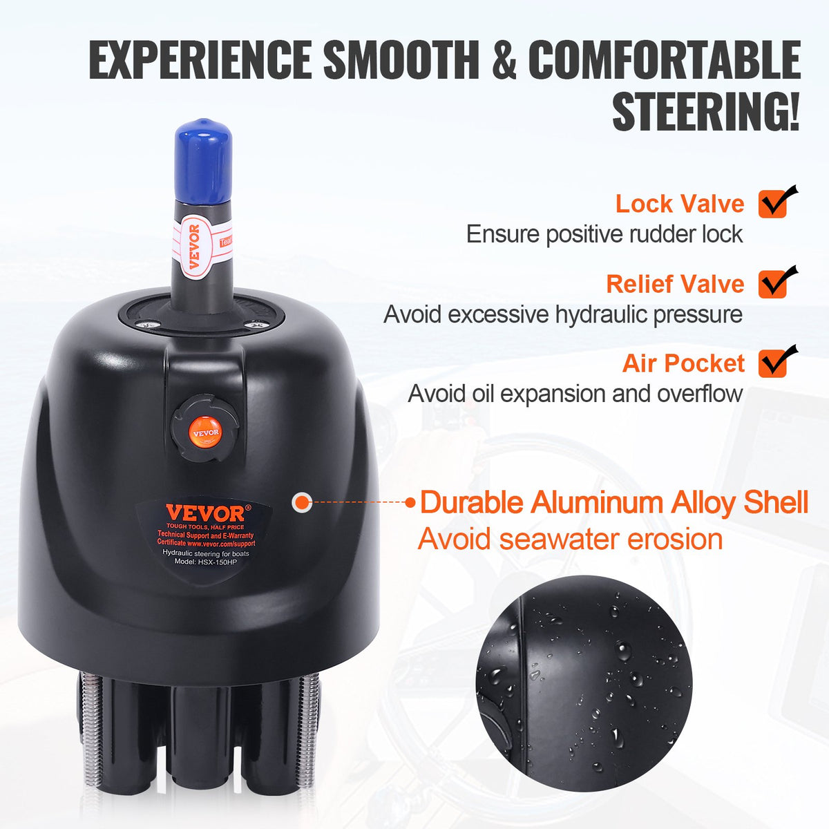 VEVOR Hydraulic Steering Pump - Select Your Configuration - XWYYFXB150HPZXBTJV0 - view 3