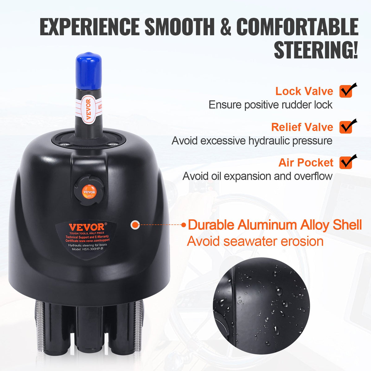 VEVOR Hydraulic Steering Pump - Select Your Configuration - XWYYFXBDJTJ37VR7HV0 - view 3