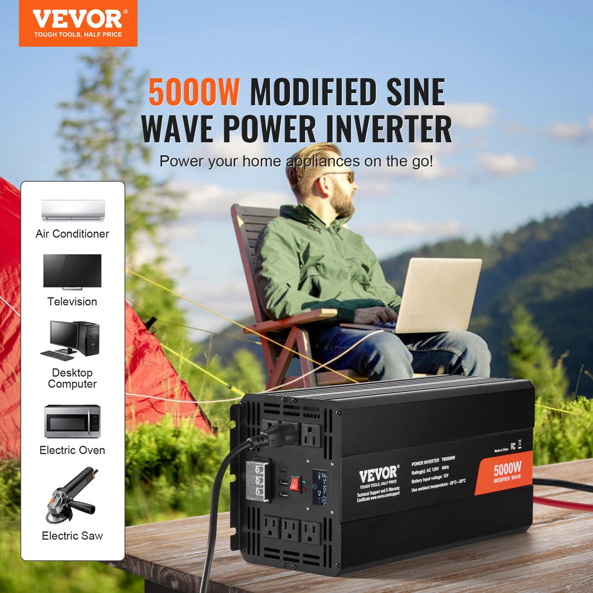 VEVOR Power Inverters - Select Your Configuration - XZXNBQ5000WXZA35WV1 - view 2