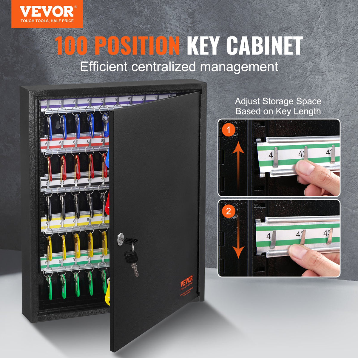 VEVOR Key Cabinet - Select Your Configuration - YCAQJHS100PC6KJXSV0 - view 2