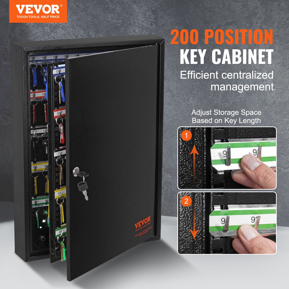 VEVOR Key Cabinet - Select Your Configuration - YCAQJHS200PCPVII5V0 - view 2