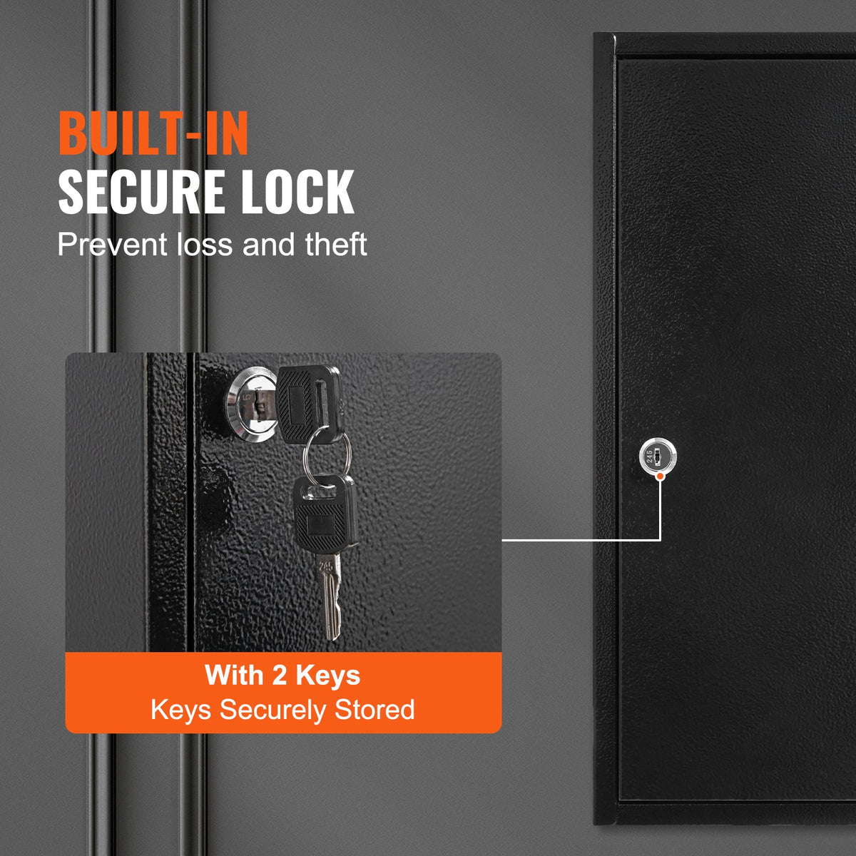VEVOR Key Cabinet - Select Your Configuration - YCAQJHS200PCPVII5V0 - view 3