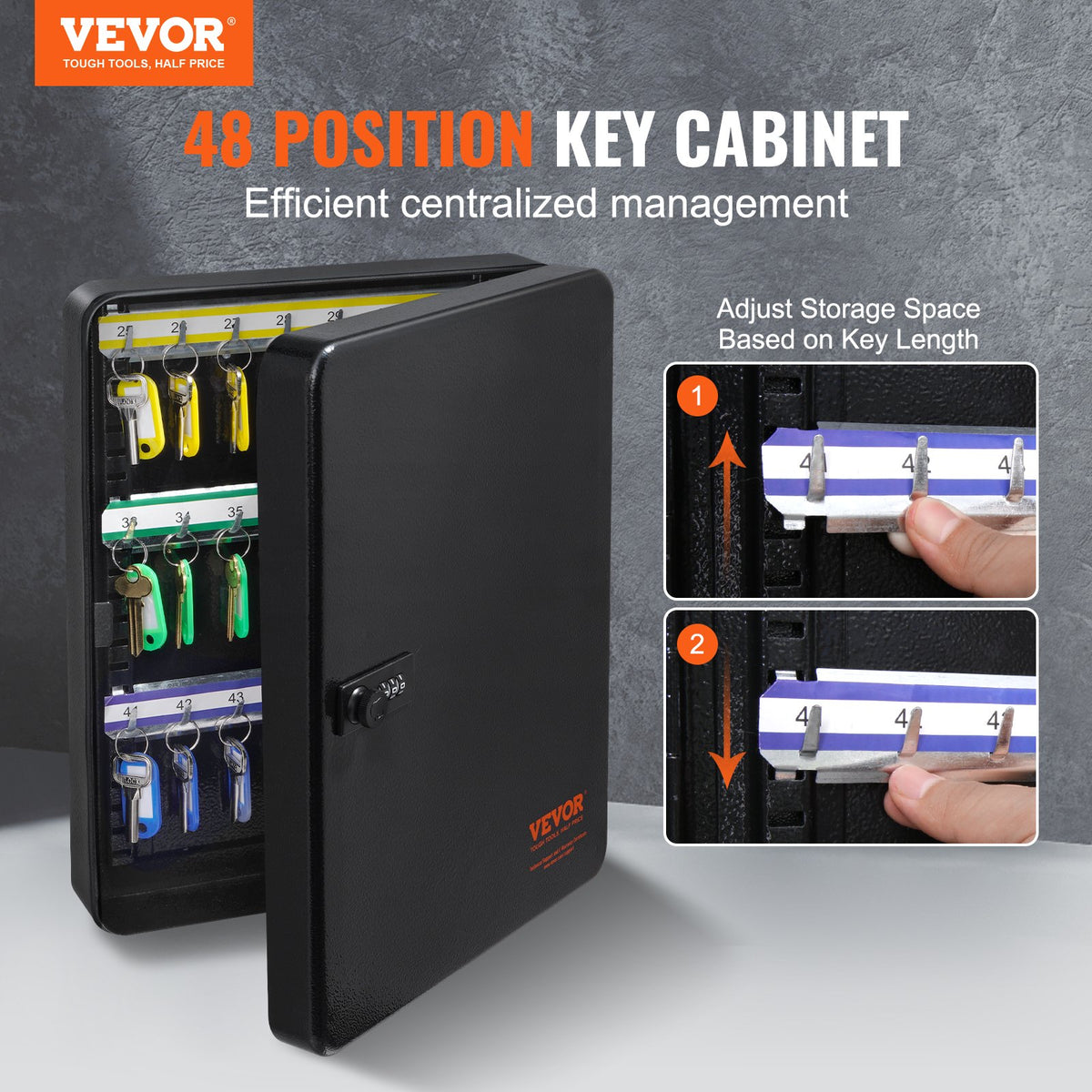 VEVOR Key Cabinet - Select Your Configuration - YCAQJHS48PCSWJCW9V0 - view 2