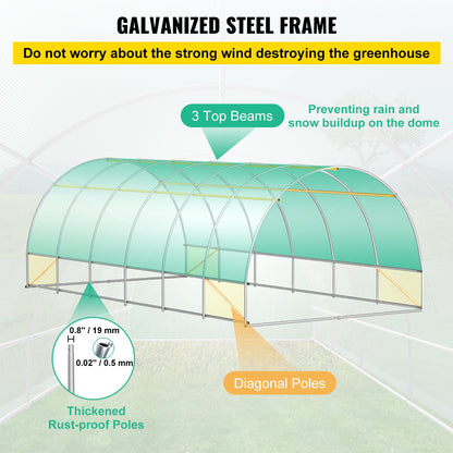 VEVOR Portable Greenhouses - Select Your Configuration - YDSDWS20107FTIA39V0 - view 3