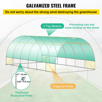 VEVOR Portable Greenhouses - Select Your Configuration - YDSDWS20107FTYBYXV0 - view 3