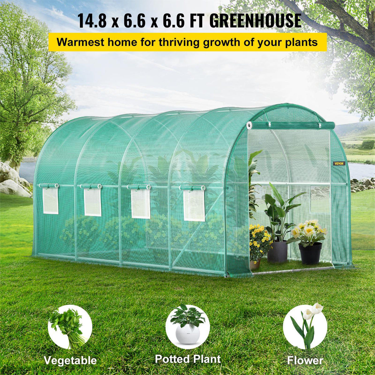VEVOR Portable Greenhouses - Select Your Configuration - YDSDWSL1577FTL1FIV0 - view 2