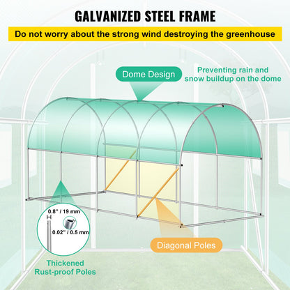 VEVOR Portable Greenhouses - Select Your Configuration - YDSDWSL1577FTL1FIV0 - view 3