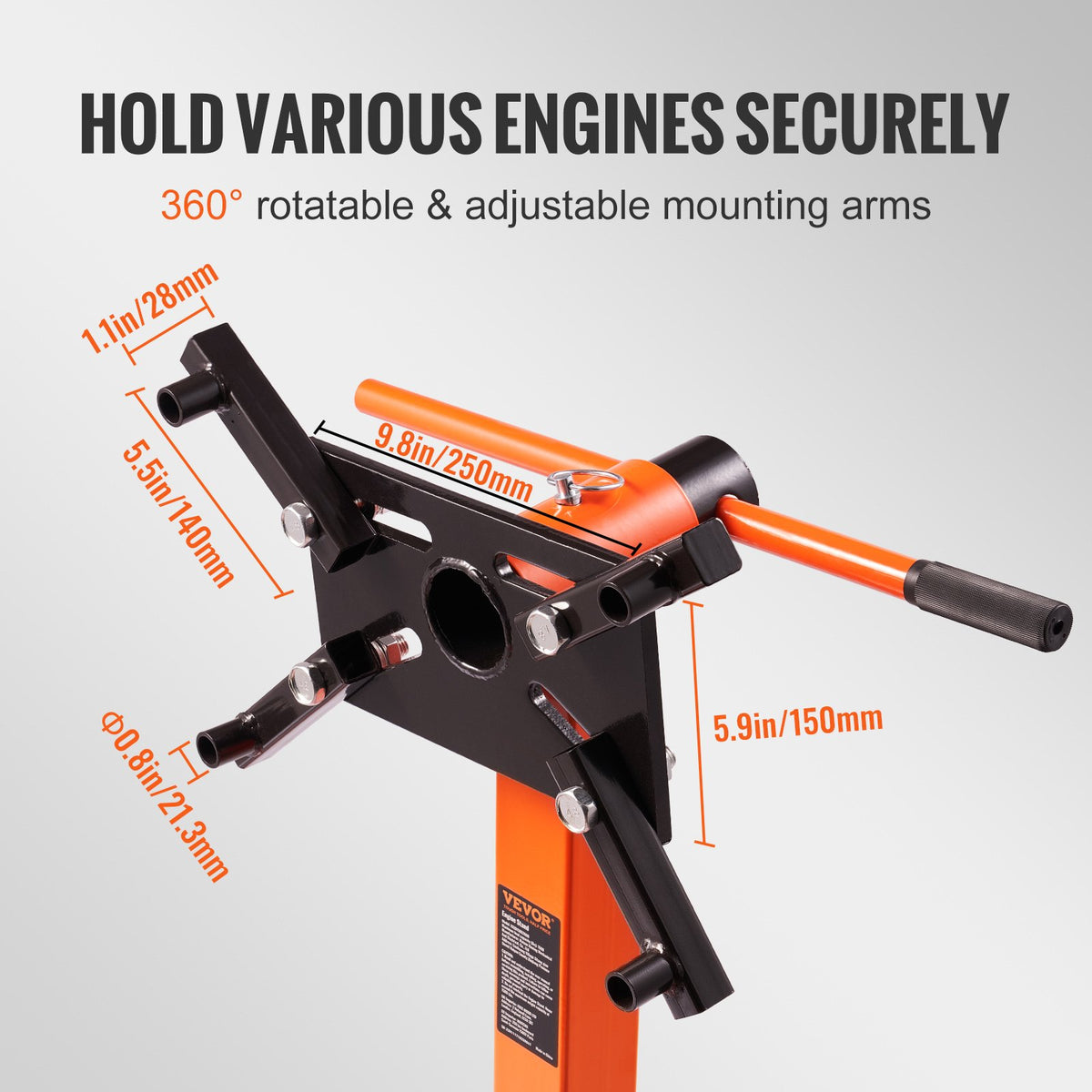 VEVOR Engine Stands - Select Your Configuration - YDXZS1500LBS5QG38V0 - view 3