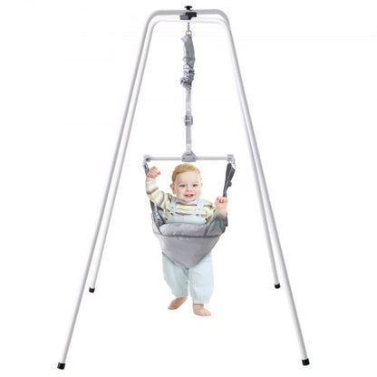 VEVOR Baby Jumper with Stand, Height-Adjustable Baby Jumpers and Bouncers, 35LBS Loading Toddler Infant Jumper for 3+ Months, Quick-Folding Indoor/Outdoor Jumper Exerciser Gift for Babies - YEDTSDLZJDTSP7YI5V0 - view 1
