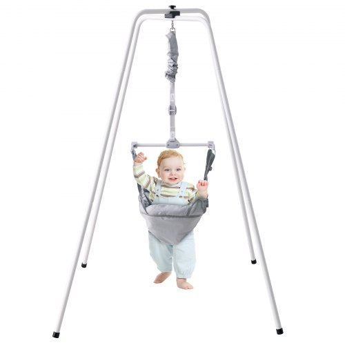 VEVOR Baby Jumper with Stand, Height-Adjustable Baby Jumpers and Bouncers, 35LBS Loading Toddler Infant Jumper for 3+ Months, Quick-Folding Indoor/Outdoor Jumper Exerciser Gift for Babies - YEDTSDLZJDTSP7YI5V0 - view 1