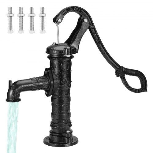 VEVOR Antique Well Hand Pitcher Pump, 22ft Maximum Lift, Cast Iron Manual Hand Water Pump with Ergonomic Handle NPT1-1/4" Easy Installation, Old Fashioned for Outdoor Home Yard Gar - YGHSFB1GO21CEWXJ3V0 - view 1