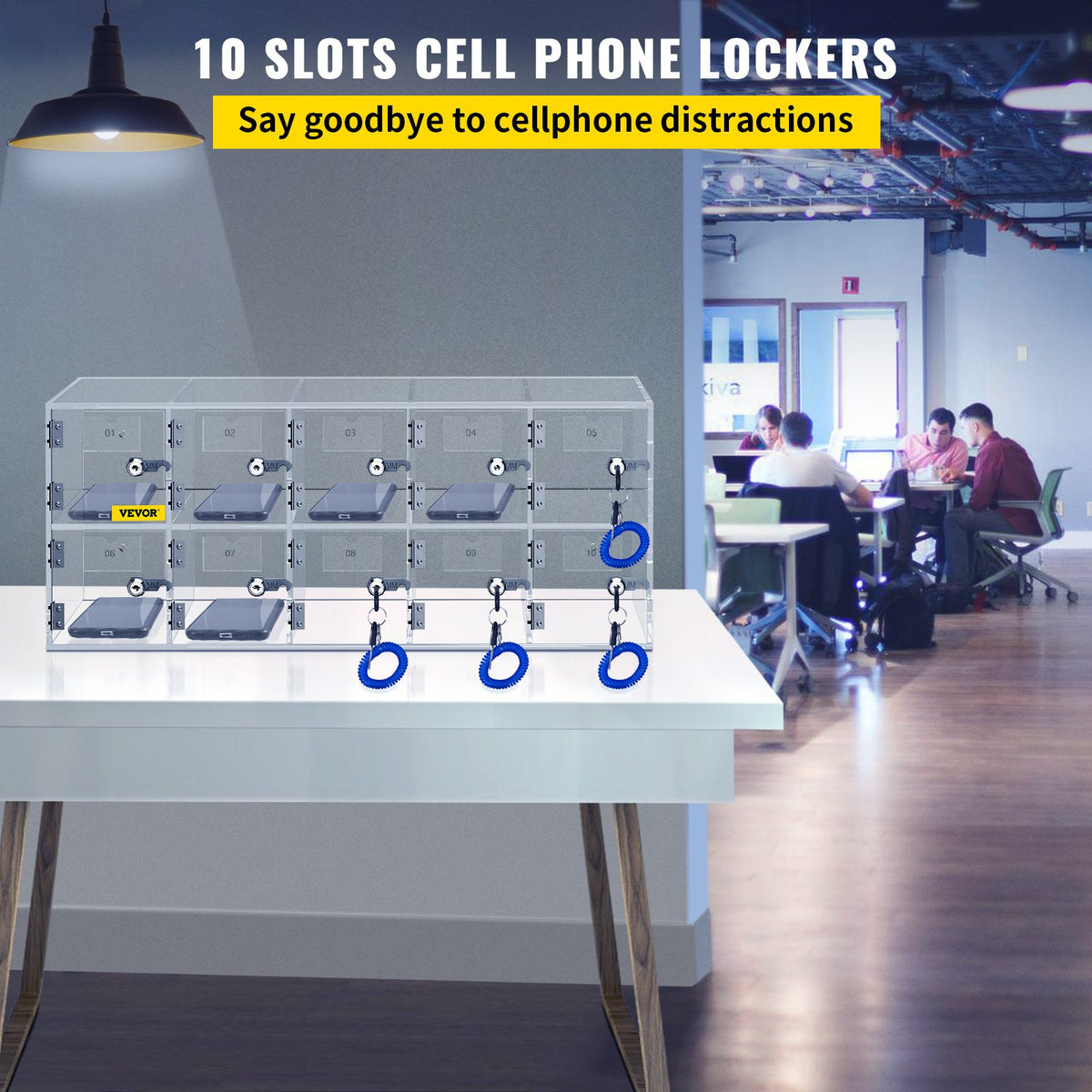 VEVOR Cell Phone Storage Cabinet - Select Your Configuration - YKLSJCWJSJB106RGEV0 - view 2