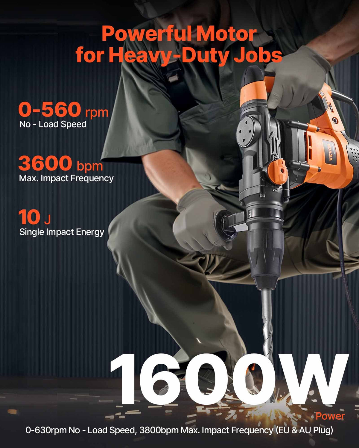 VEVOR Rotary Hammers - Select Your Configuration - YSDCZXMSMC40MC1ZJV1 - view 2