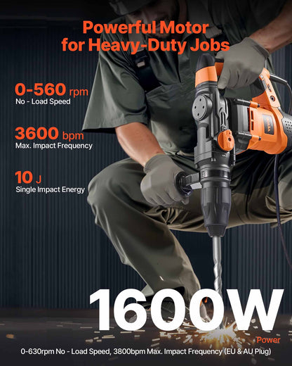 VEVOR Rotary Hammers - Select Your Configuration - YSDCZXMSMC40MC1ZJV1 - view 2