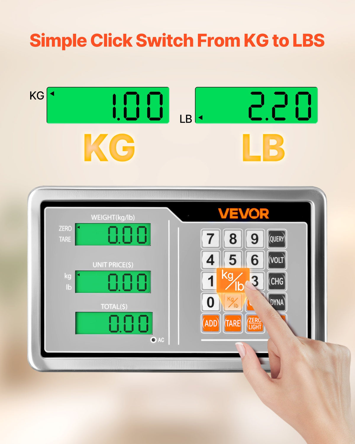 VEVOR Weighing Scale For Shipping - Select Your Configuration - YTLDCYX20G121X3O4001V5 - view 3