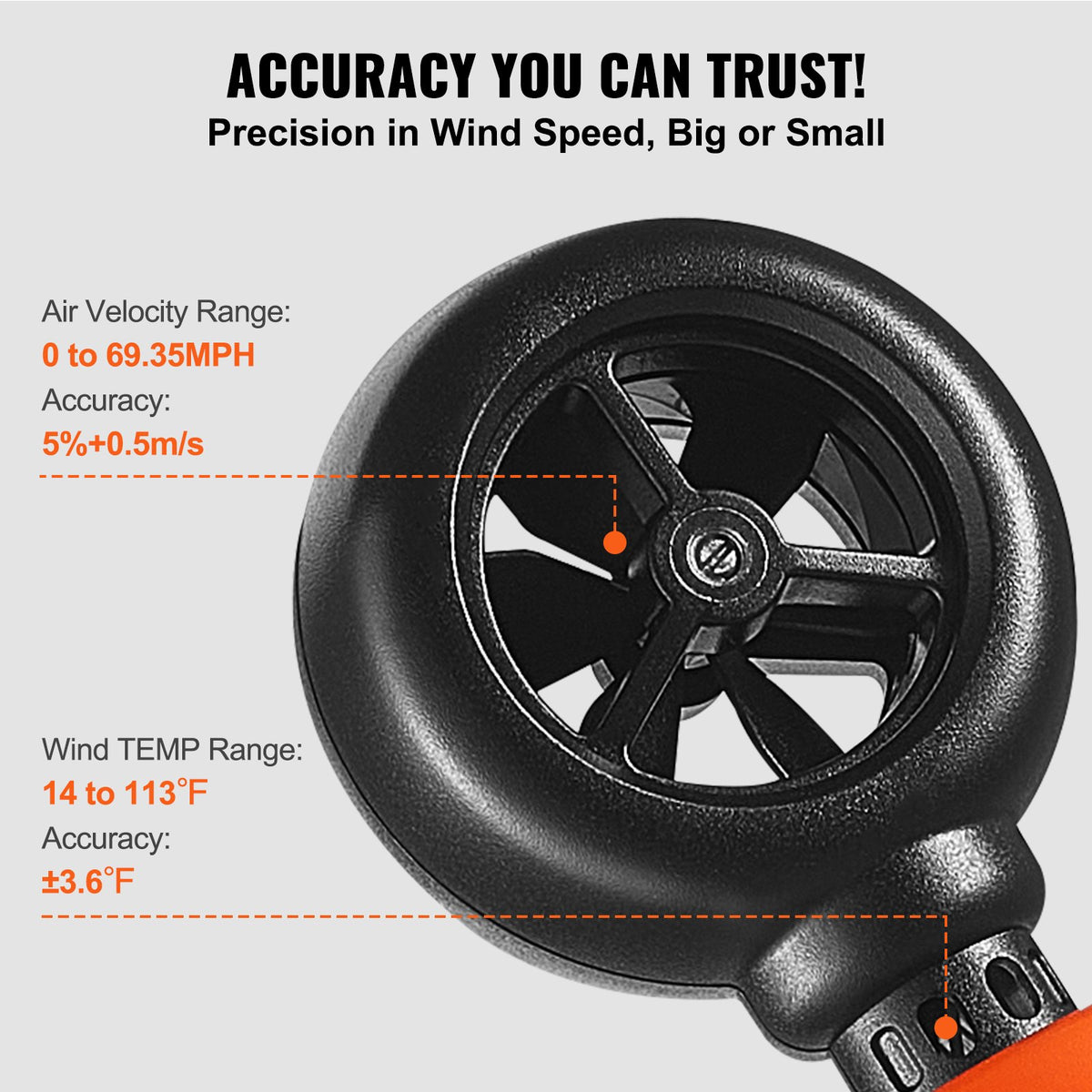 VEVOR Anemometer - Select Your Configuration - YTSFSJ6ZFSBX67P00V9 - view 3