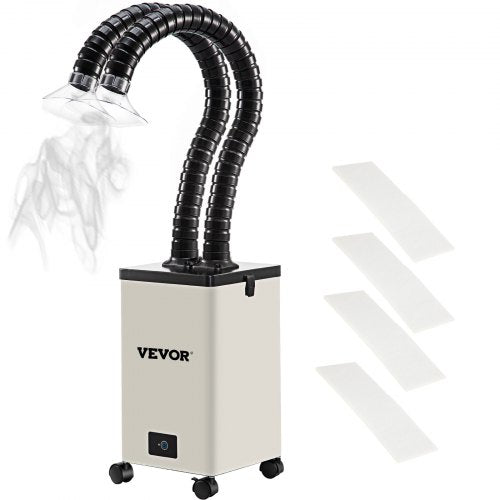 VEVOR Solder Fume Extractor, 150W 165CFM Soldering Smoke Extractor with 3-Stage Filters, 3 Speed Adjustable Smoke Absorber and Purifier for Soldering, Engraving, DIY Welding, Salon - YW150W110220VI9FMV5 - view 1
