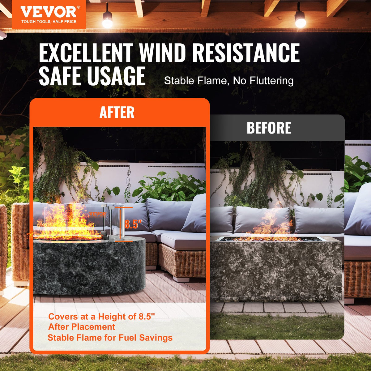 VEVOR Fire Pit Guard - Select Your Configuration - YXBLFFBYC266H8TV8V0 - view 2