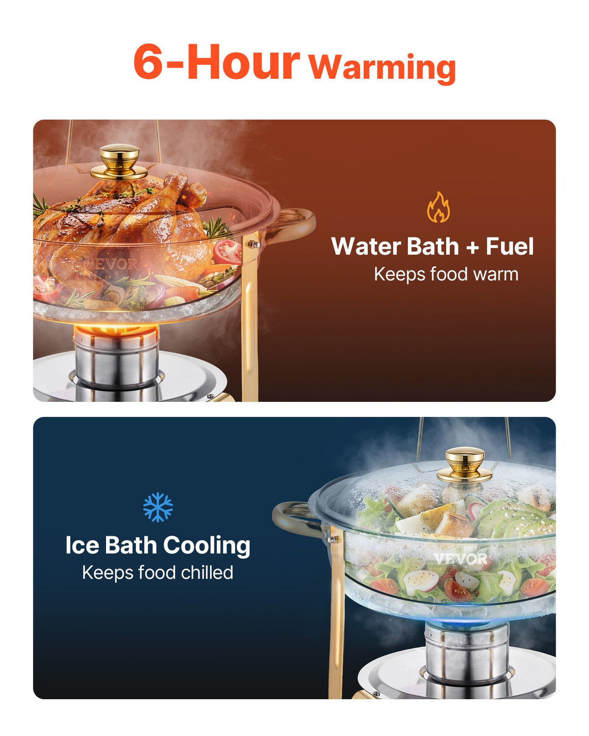 VEVOR Chafing Dish - Select Your Configuration - YXBLSTGK4JTJCFFRAV0 - view 2