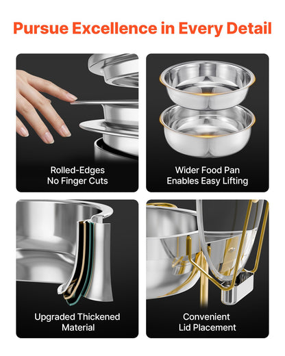 VEVOR Chafing Dish - Select Your Configuration - YXBLSTGK4JTJCFFRAV0 - view 3