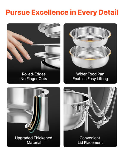 VEVOR Chafing Dish - Select Your Configuration - YXBLSTGK4JTYI3UFOV0 - view 3