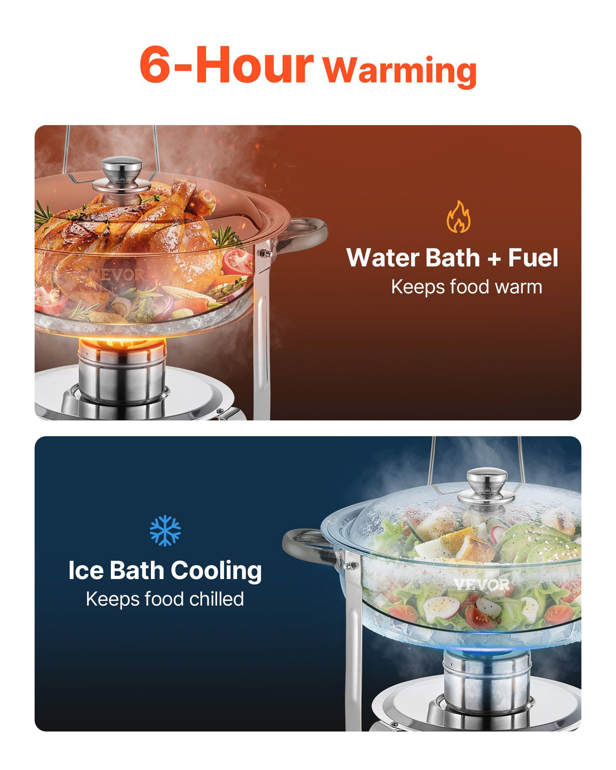 VEVOR Chafing Dish - Select Your Configuration - YXBXGSTGK4JTSHNBOV0 - view 2