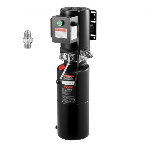 VEVOR Hydraulic Pump Power Unit, AC 220V, 10 Quart Single Acting Hydraulic Unit, 6.3 L/min Oil Flow, Max Discharge Pressure 22 MPa for Dump Truck, Auto Repair Garage, Car Lifting - YXYYB220VJLD2PVAG001V7 - view 1