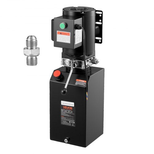VEVOR 15 Quart Hydraulic Pump, 2.2KW Hydraulic Motor Dump Trailer Pump Single Acting, 3200 PSI Max Relief Pressure, 1.7 GPM Flow Rate, AC220-240V Hydraulic Power Unit Car Lift - YXYYB220VJLDM031K001V7 - view 1