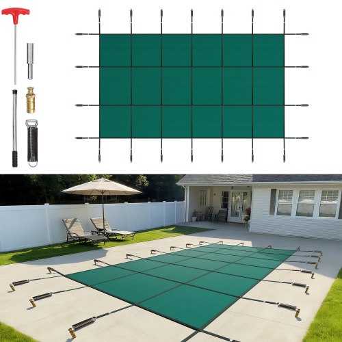 VEVOR Safety Pool Covers - Select Your Configuration - YYCM14X26YCCFXYCGV0 - view 1