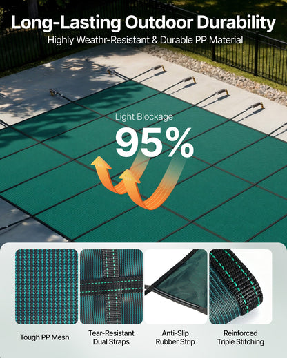 VEVOR Safety Pool Covers - Select Your Configuration - YYCM16X36FTYCG001V0 - view 3
