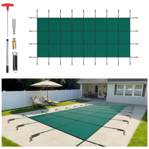 VEVOR Safety Pool Covers - Select Your Configuration - YYCM16X40FTYCG001V0 - view 1