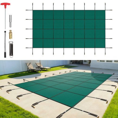VEVOR Safety Pool Covers - Select Your Configuration - YYCM18X36YCYCG001V0 - view 1