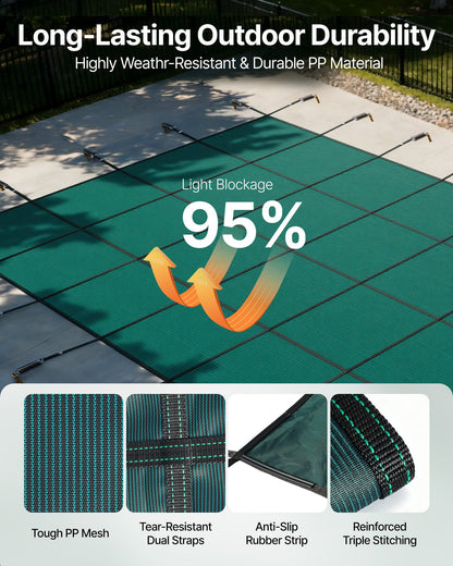 VEVOR Safety Pool Covers - Select Your Configuration - YYCM18X36YCYCG001V0 - view 3