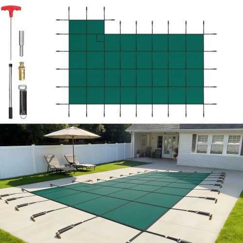 VEVOR Safety Pool Covers - Select Your Configuration - YYCMDY18X36FT2B3DV0 - view 1