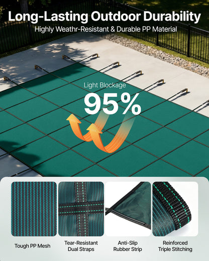 VEVOR Safety Pool Covers - Select Your Configuration - YYCMDY18X36FT2B3DV0 - view 3