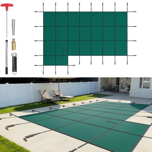 VEVOR Safety Pool Covers - Select Your Configuration - YYCMDZ16X32FTYBM6V0 - view 1