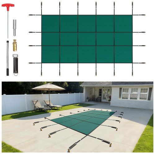 VEVOR Safety Pool Covers - Select Your Configuration - YYCMWB12X24FTKGZ9V0 - view 1
