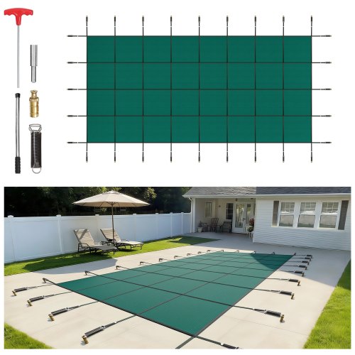 VEVOR Safety Pool Covers - Select Your Configuration - YYCMWB18X40FTGPZVV0 - view 1