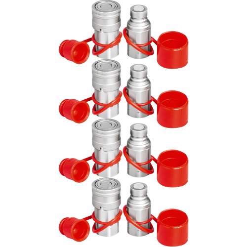VEVOR Hydraulic Quick Couplers - Select Your Configuration - YYJT1/2YYKSJT04D1V0 - view 1