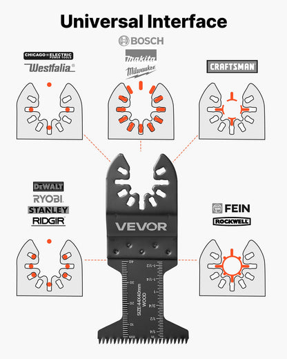VEVOR Oscillating Tool Blades - Select Your Configuration - ZDGJDP60JDLJSLU02001V0 - view 3