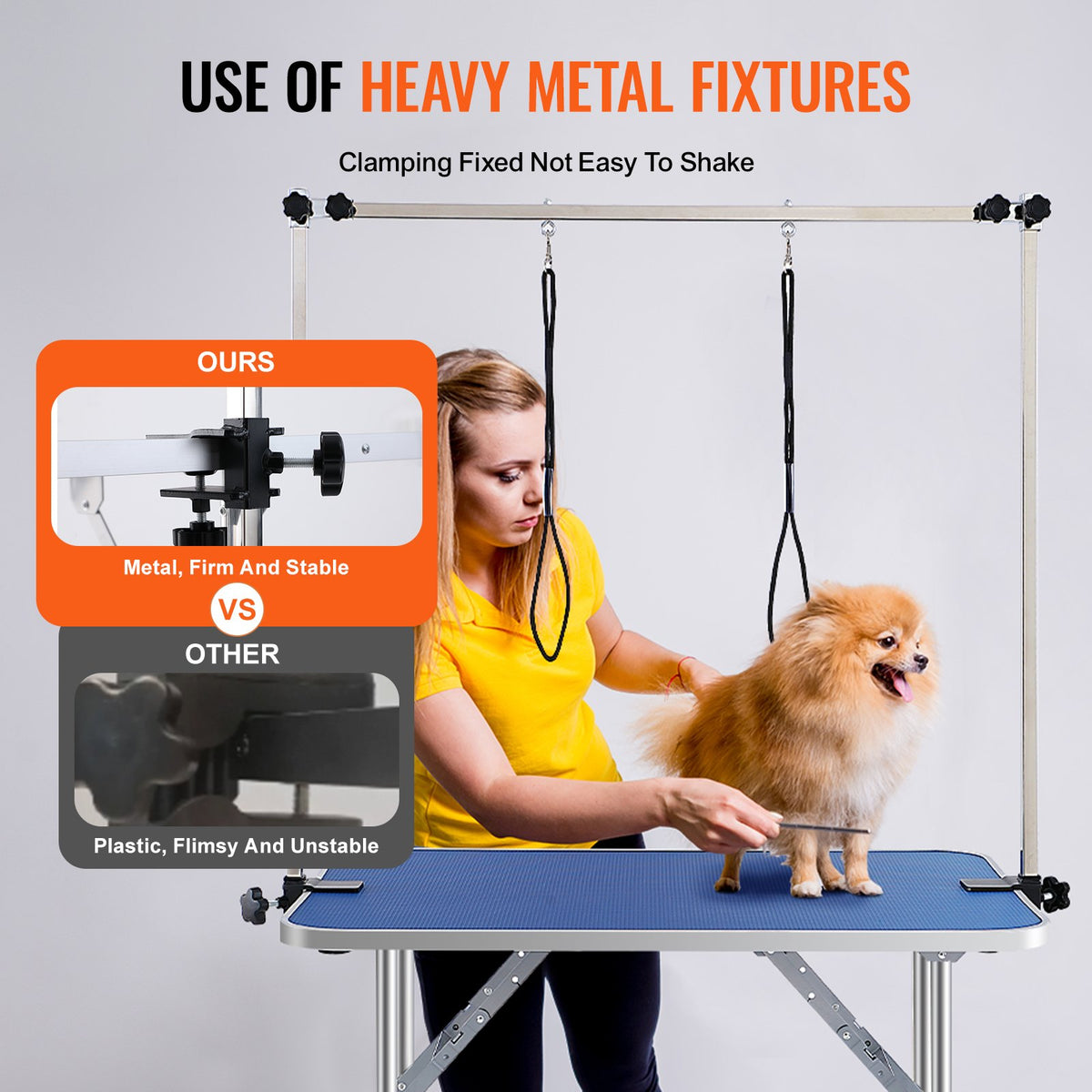 VEVOR Pet Grooming Table - Select Your Configuration - ZDMRZ36INCHSQMXV6V0 - view 3