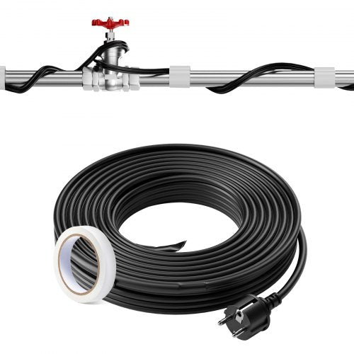 VEVOR Self-Regulating Pipe Heating Cable, 60-feet 5W/ft Heat Tape for Pipes Freeze Protection, Protects PVC Hose, Metal and Plastic Pipe from Freezing, 120V - ZDWGDJRDLDGWQV23EV1 - view 1