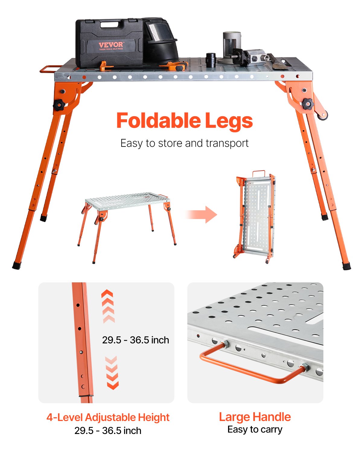 VEVOR Welding Table - Select Your Configuration - ZDXHZ500LB44BC6MKV0 - view 2