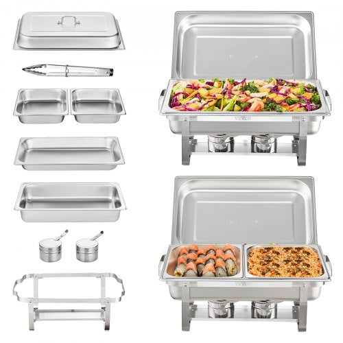VEVOR Chafing Dish - Select Your Configuration - ZFXKCLJ28QT120H4XV0 - view 1