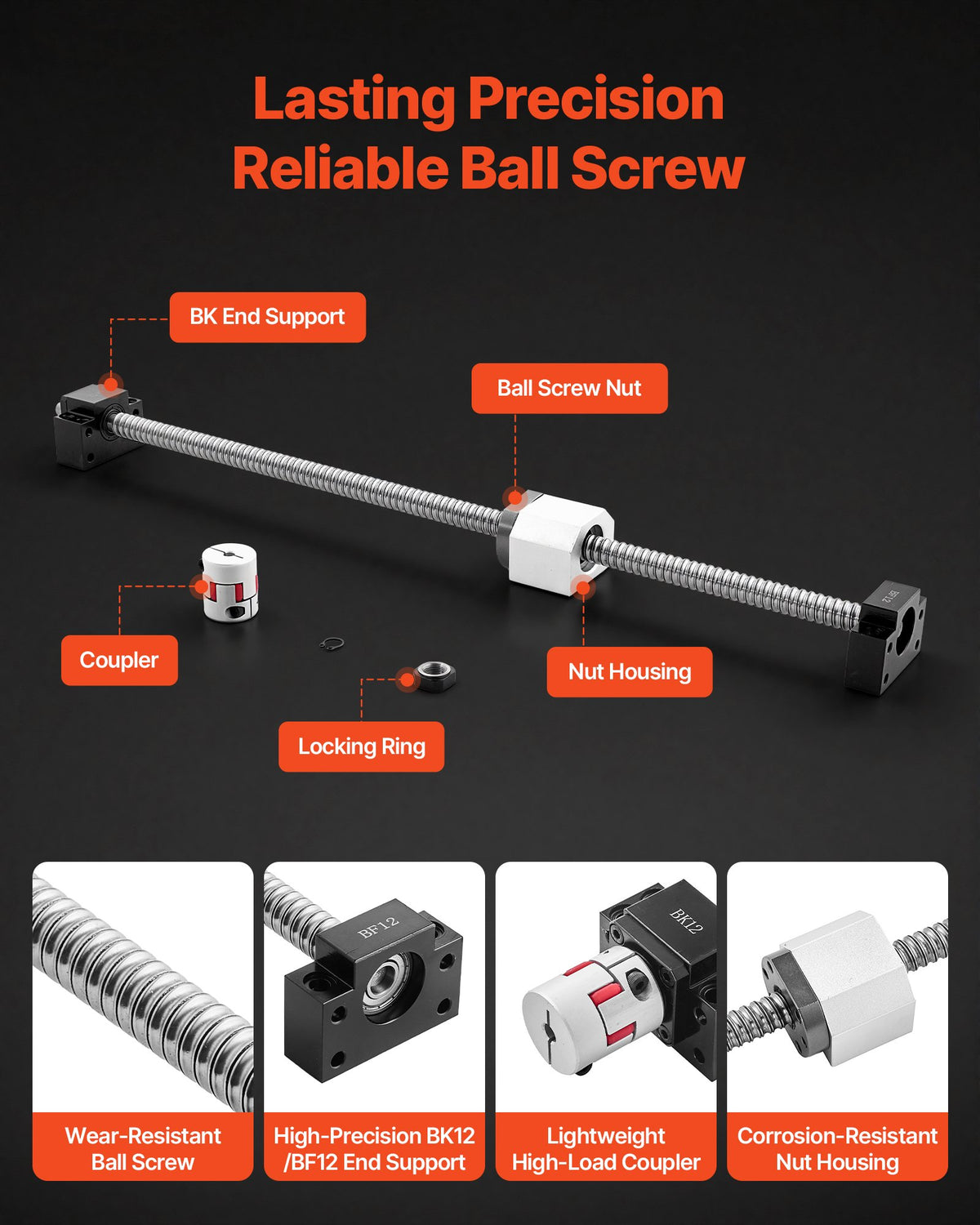 VEVOR Linear Guide Rails - Select Your Configuration - ZGSGTZ20MM16KTGTK001V0 - view 3