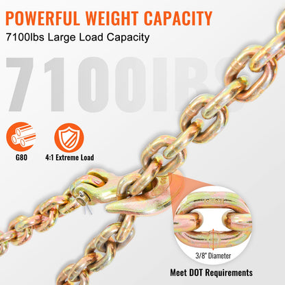 VEVOR Tow Chain - Select Your Configuration - ZGTLJZMGDXZYJ7KNJV0 - view 3