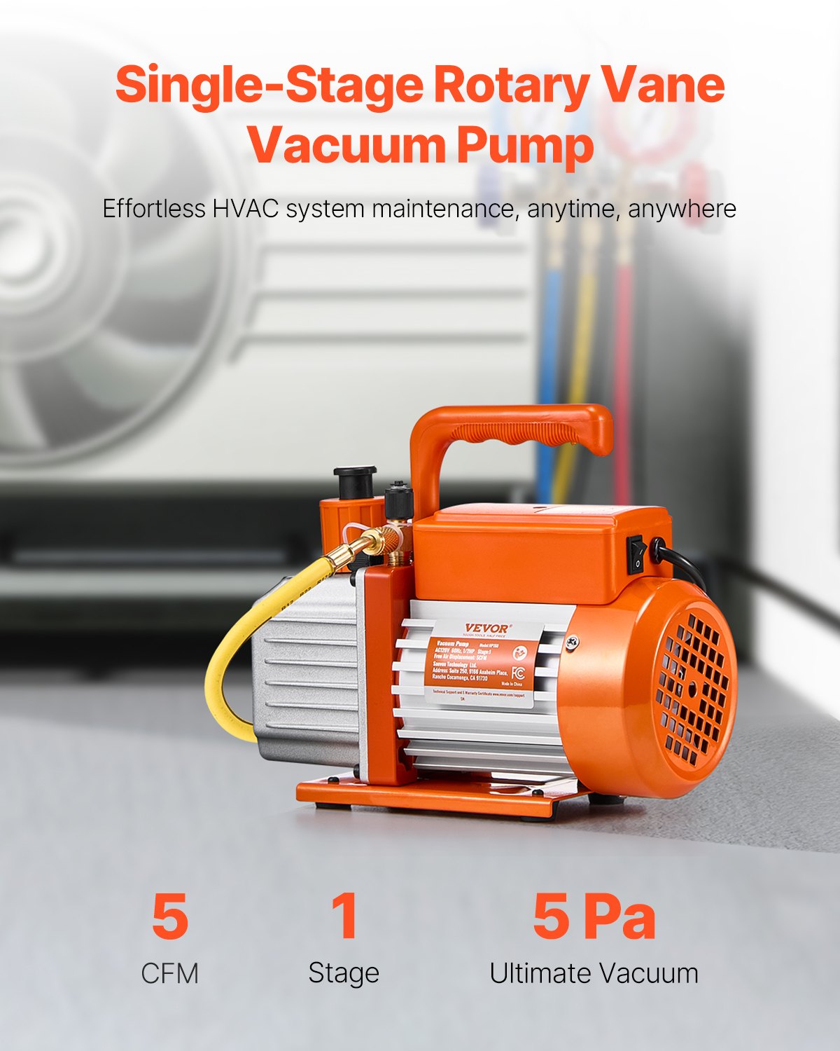 VEVOR A/C Vacuum Pumps - Select Your Configuration - ZKBLJDJ12HP5O7RWSV1 - view 2