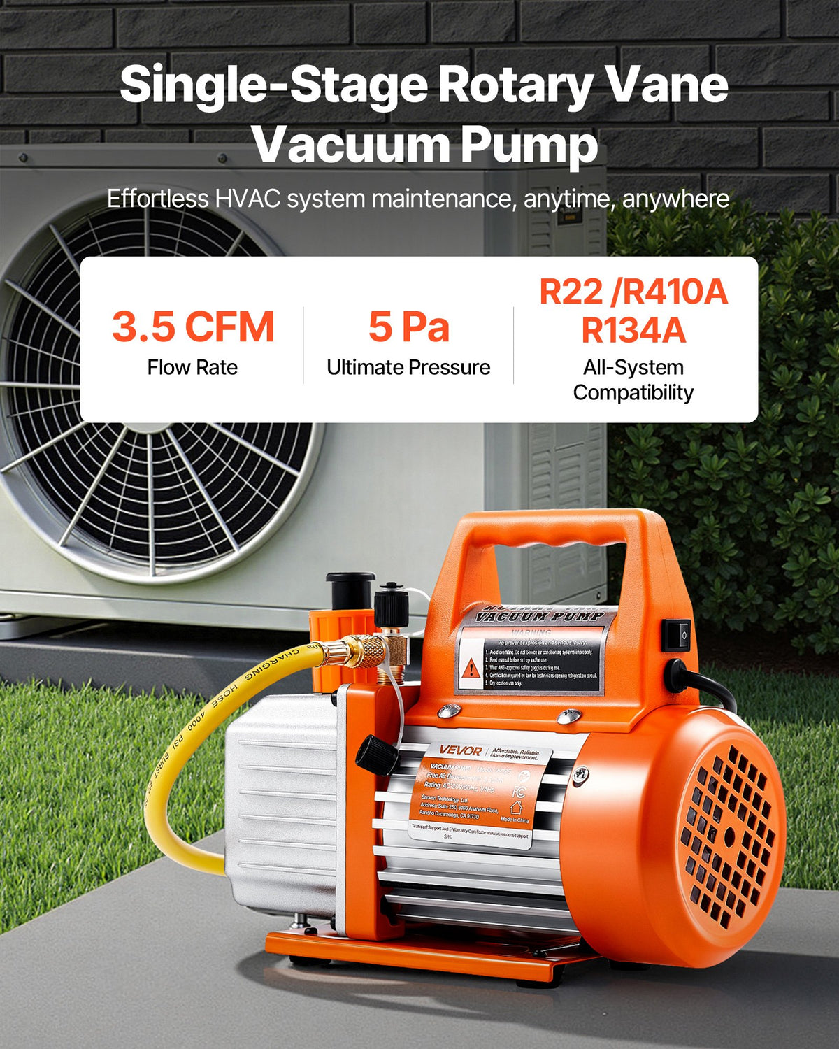 VEVOR A/C Vacuum Pumps - Select Your Configuration - ZKBLJLXDJ14H2AT7K001V1 - view 2